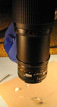 Side view of lens assembly