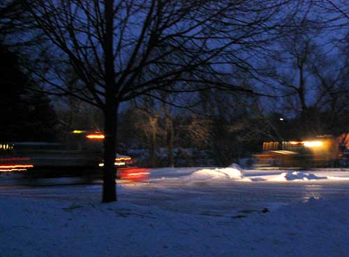 Snow Plows at dawn