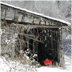 Red car garage